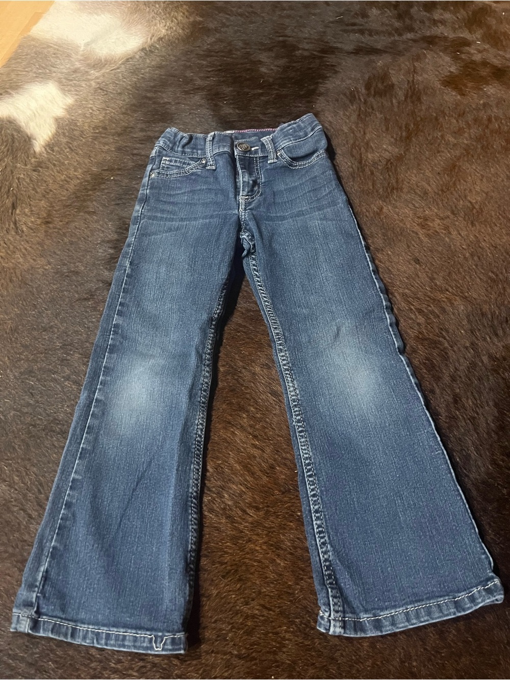 Girls' Dark Blue Bootcut Jeans size 6